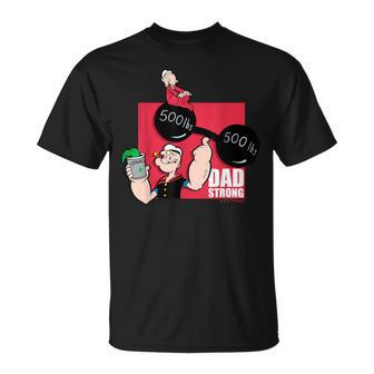 ポパイ「お父さんストロング」父の日 お父さんへのギフト Tシャツ - Kawaiitshirt