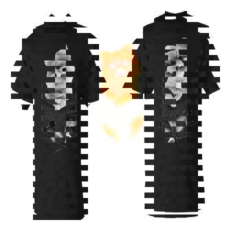ポム犬愛好家のためのポケットに入った面白いポメラニアン。 Tシャツ - Kawaiitshirt