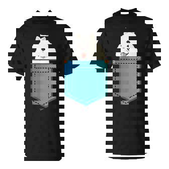 ポメラニアン 犬 胸ポケット ドイツ スピッツ Tシャツ - Kawaiitshirt