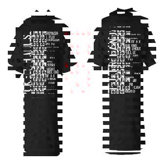 ポーカーハンド チートシートカード カジノゲーム 面白いプレイヤーギフト Tシャツ - Kawaiitshirt