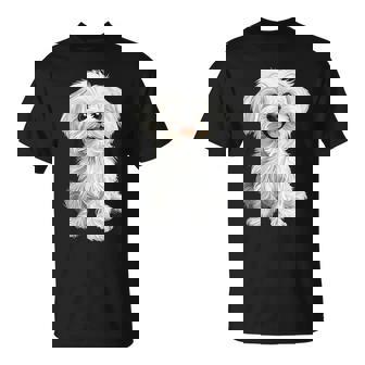 マルチーズ 犬 グラフィック ペット イラスト マルチーズ Tシャツ - Kawaiitshirt