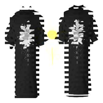 マーガレット ミクストメディア 美しい夏の花 ボタニカルアート Tシャツ - Kawaiitshirt