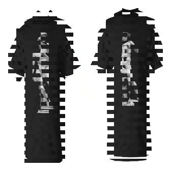 ミケランジェロのダビデ像 巨大なピクセル化されたペニス Tシャツ - Kawaiitshirt