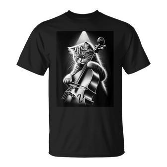 ミュージシャン チェロ奏者 面白い猫 チェロ奏者 Tシャツ - Kawaiitshirt