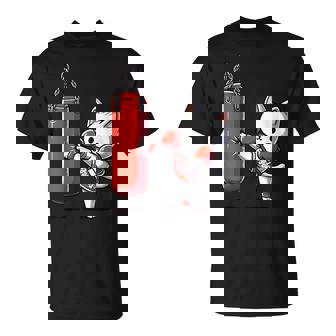 ムエタイ猫、キックボクシング Tシャツ - Kawaiitshirt