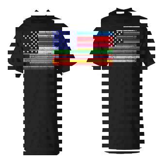 メキシコ アメリカ 国旗 アメリカ セラペ シンコ デ マヨ パーティー Tシャツ - Kawaiitshirt