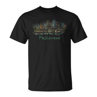 メルボルンシティオーストラリアお土産ギフト 男性 女性 Tシャツ - Kawaiitshirt