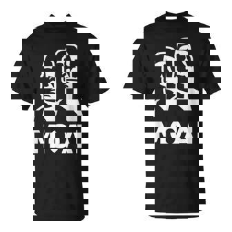 モアイ像 イースター島の頭 ポリネシア Tシャツ - Kawaiitshirt