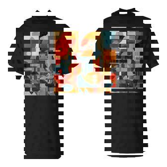 モダン 抽象 パターン ボーホー 抽象 幾何学 Tシャツ - Kawaiitshirt