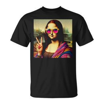 モナリザvサイン Tシャツ - Kawaiitshirt