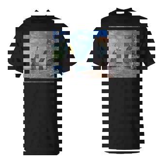 モネのエトルタの断崖 Tシャツ - Kawaiitshirt