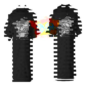 モンテッソーリ大陸の地図 Tシャツ - Kawaiitshirt