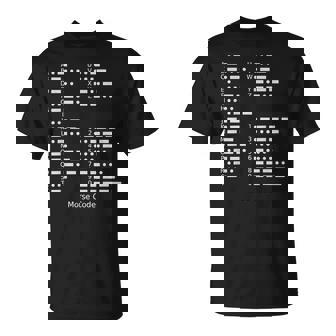 モールス符号tシャツ 国際モールス符号アルファベットシャツ Tシャツ - Kawaiitshirt
