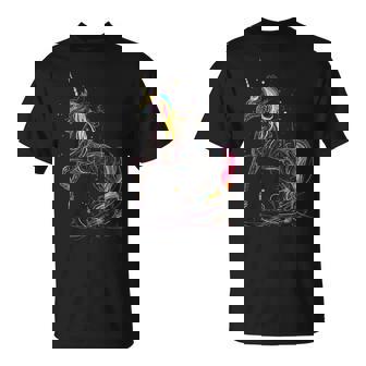 ユニコーン 虹 動物 モチーフ アートワーク ユニコーン Tシャツ - Kawaiitshirt