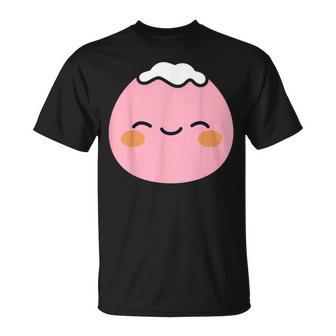 ユーモア餅 シンプルでミニマルな和スイーツ餅 Mochi Tシャツ - Kawaiitshirt