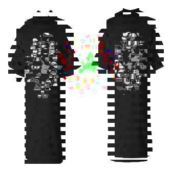 ヨーロッパ、ヨーロッパの旗、欧州連合の旗、ヨーロッパ地図。 Tシャツ - Kawaiitshirt