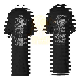 ライオントレーダーが市場を支配するローソク足チャートトレーダー Tシャツ - Kawaiitshirt