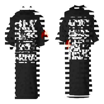 ライトニングボルトでボスの最後の神経質について Tシャツ - Kawaiitshirt