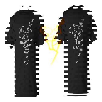 ラインアート トランペッター ジャズミュージシャン Tシャツ - Kawaiitshirt