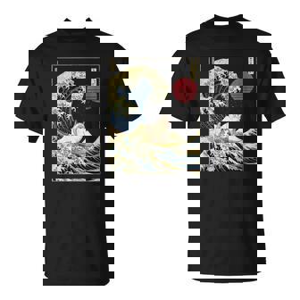 ラグドール 猫 神奈川 波 面白い サーフ 動物 Tシャツ - Kawaiitshirt