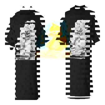 ラバーダックリーダー コーヒー愛好家 読書本 ラバーダッキー Tシャツ - Kawaiitshirt