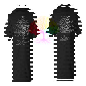 レインボーフラッグ ツリー・オブ・ライフ Lgbt ゲイ・プライド月間 Lgbtqアライ Tシャツ - Kawaiitshirt