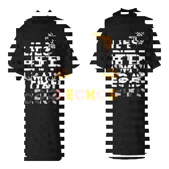 レオパード・ゲッコー愛好家 レオパード・ゲッコーと一緒なら人生はもっと楽しくなる Tシャツ - Kawaiitshirt