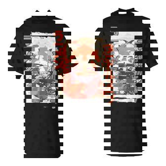 レッサーパンダ好きラーメン カワイイ猫 レッサーパンダラーメン Tシャツ - Kawaiitshirt