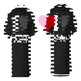 レッドハート I Love Tau Tシャツ - Kawaiitshirt