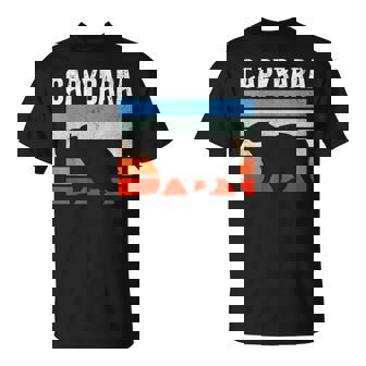 レトロ ビンテージ カピバラ かわいい 動物 Tシャツ - Kawaiitshirt