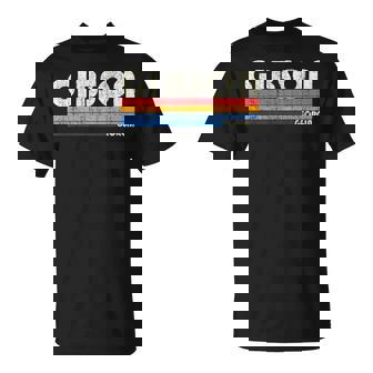 レトロ ヴィンテージ 70年代80年代スタイル ギブソン ジョージア州 Tシャツ - Kawaiitshirt