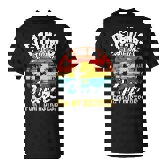 レトロ 釣り療法 メンタルヘルス ストレス解消 フィッシャーマン Tシャツ - Kawaiitshirt