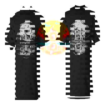 レトロスタイルのタージマハル。 Tシャツ - Kawaiitshirt