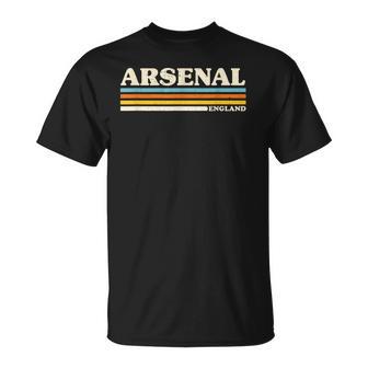 レトロストライプアーセナル。 Tシャツ - Kawaiitshirt