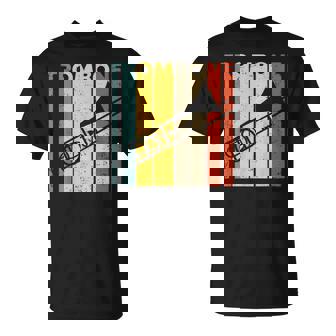 レトロトロンボーン I 吹奏楽部 I ミュージシャン I トロンボーン Tシャツ - Kawaiitshirt