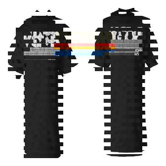 レトロヴィンテージ 70年代 80年代スタイル ビクター、Id Tシャツ - Kawaiitshirt