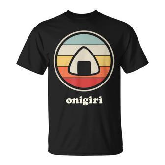 レトロヴィンテージ-日本食&カワイイアニメおにぎり Tシャツ - Kawaiitshirt