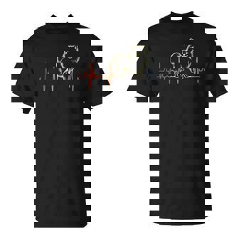 レトロ・ハートビート・ポメラニアン心電図 Tシャツ - Kawaiitshirt