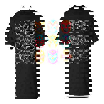 レトロ・ルチャリブレ・マスク フリースタイル・レスリング・ファイター Tシャツ - Kawaiitshirt