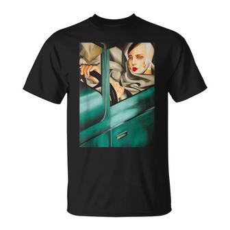 レンピカセルフポートレートの絵画autoportrait タマラ・ド・レンピッカ Tシャツ - Kawaiitshirt