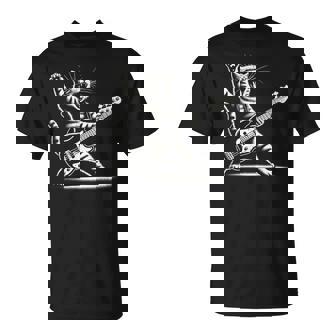 ロッキーキャット ベースギター4面エレキベースプレーヤー Tシャツ - Kawaiitshirt