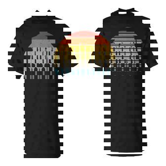 ロックピッキングレトロサンセット ロックピッカーとロックスミス Tシャツ - Kawaiitshirt