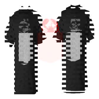 ロブスターデザイン-かわいいポケットアニマルロブスター Tシャツ - Kawaiitshirt