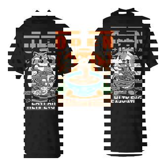 ロマンティックな日本語の面白いセッションで猫とおでんを味わう Tシャツ - Kawaiitshirt