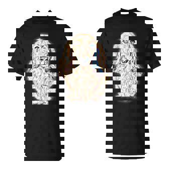 ロングヘア ダックスフンド ギフト かわいい ソーセージ 犬 レディース メンズ Tシャツ - Kawaiitshirt