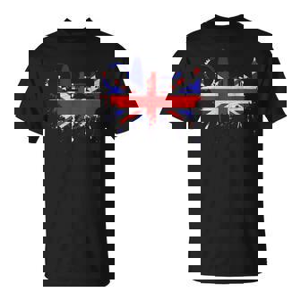 ロンドン スカイライン イギリス 愛 ユニオンジャック イギリス国旗 Tシャツ - Kawaiitshirt