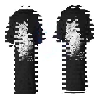 ローンウルフ 森 山 野生 野生動物 雪 オオカミ Tシャツ - Kawaiitshirt