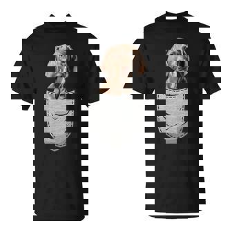 ワイマラナーラナー胸ポケット犬の飼い主 Tシャツ - Kawaiitshirt