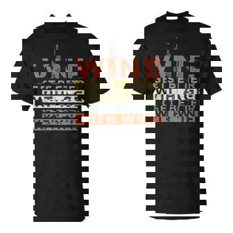 ワインは年を重ねるごとに良くなる私はワインと共に良くなる Tシャツ - Kawaiitshirt