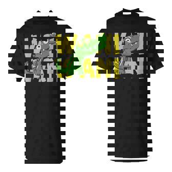 ワニ 鰐 クロコダイル イラスト 爬虫類 おもしろ かわいい おしゃれ ワニ好き Tシャツ - Kawaiitshirt